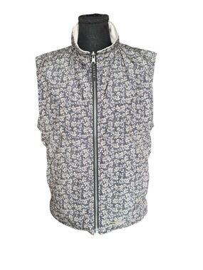Sunice Reversible Floral Vest Zip Up Outdoor Golf Lightweight Jacket Medium CC20